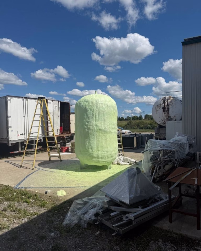 Process tank fully insulated.