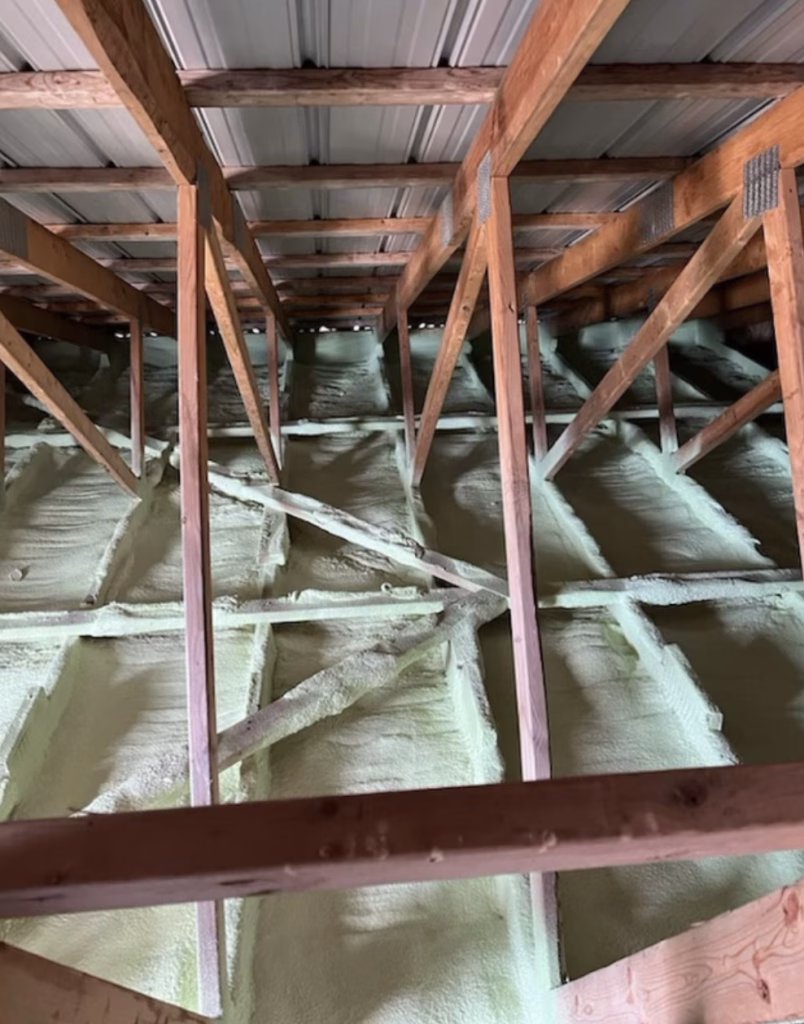 A completed hybrid insulation system job in a home in Peterborough.